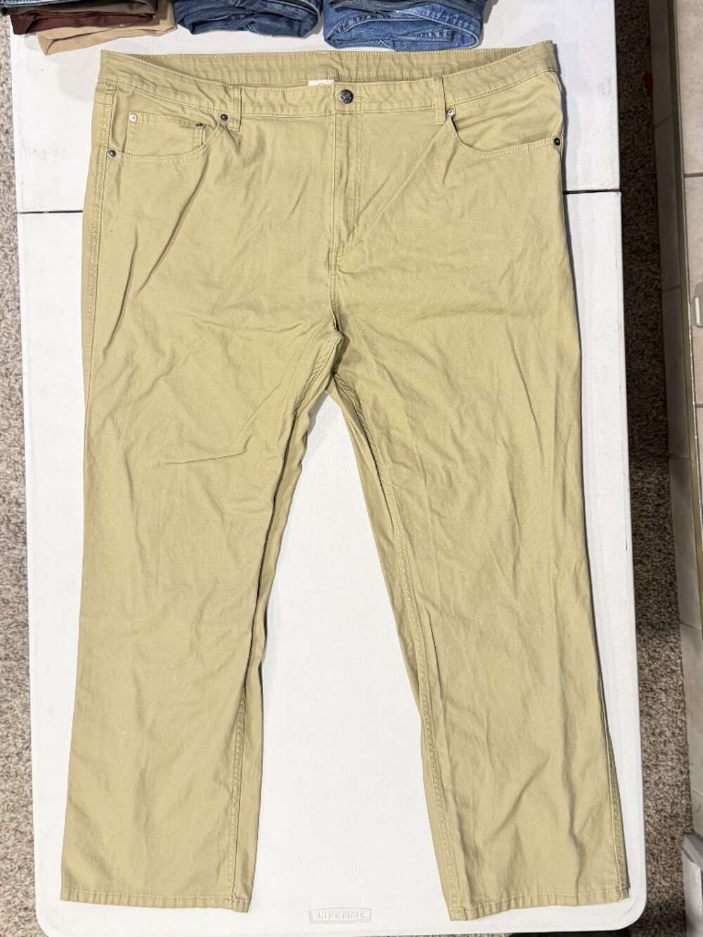 Magellan Water Repellent Pants 42x30 Beige Khaki